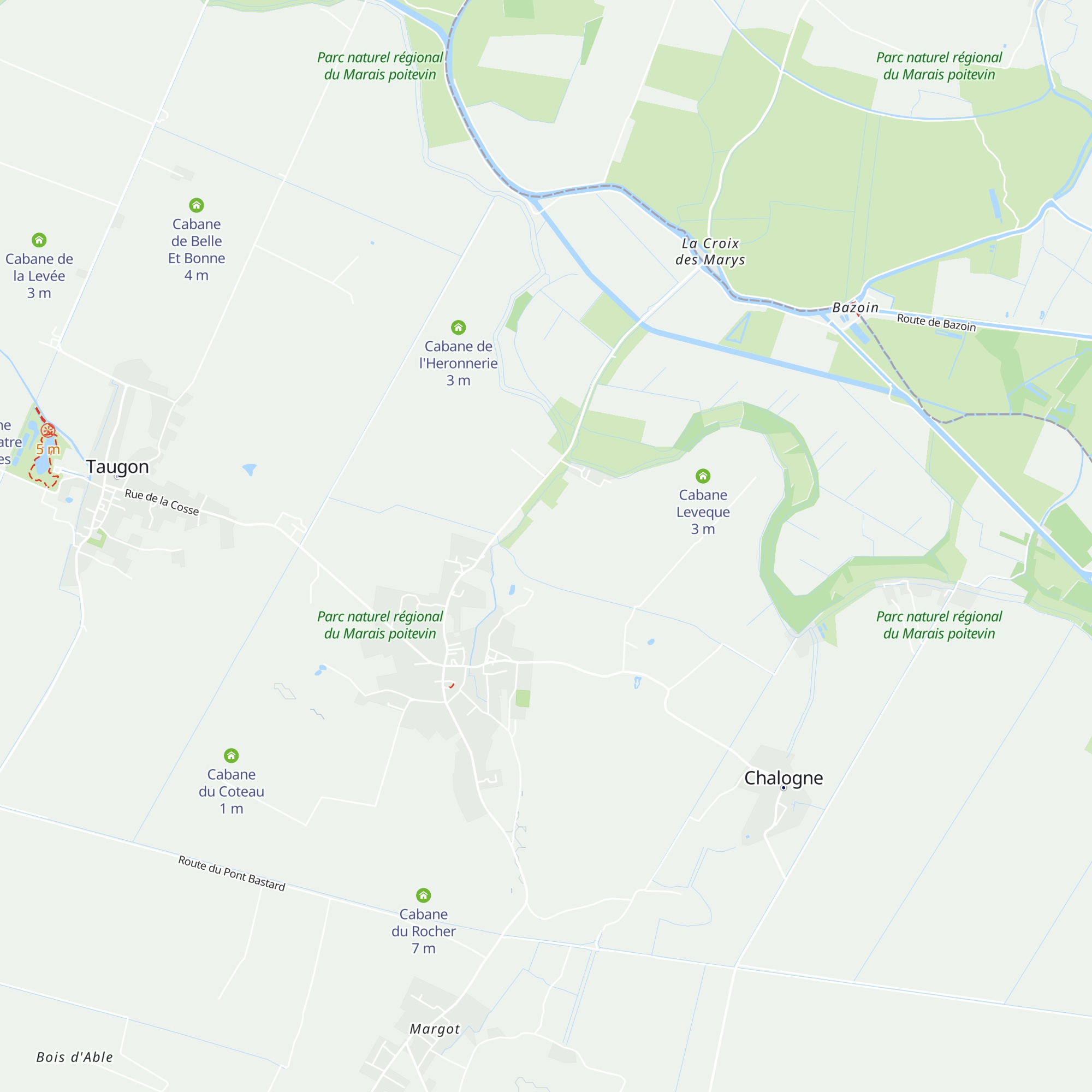 Cabane des Volants map