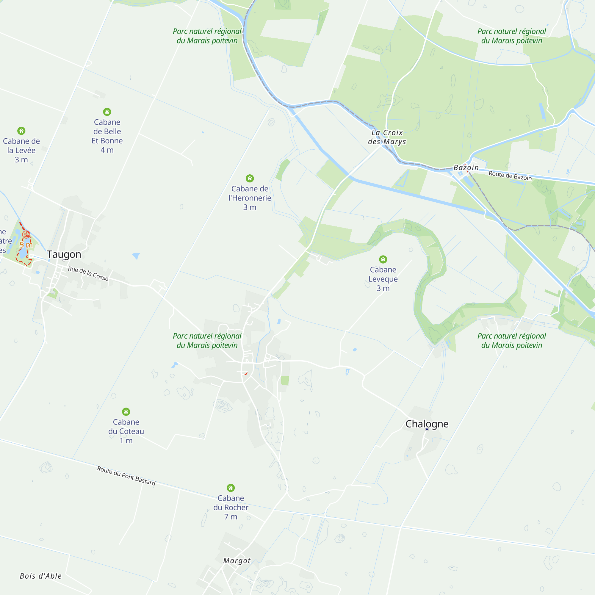 Cabane des Volants map