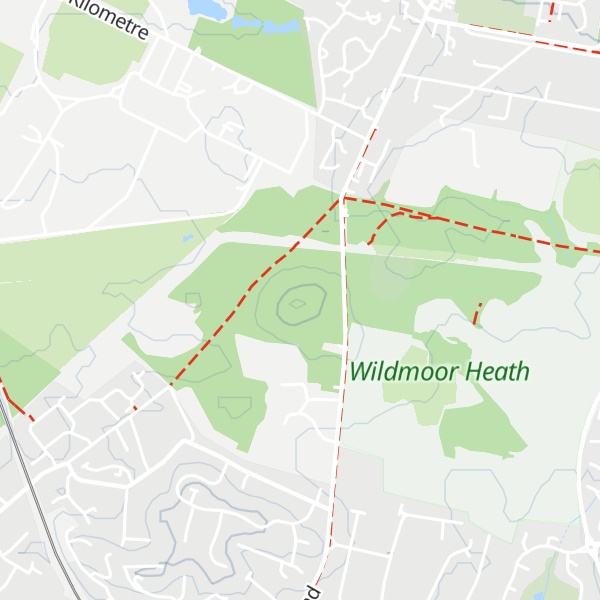 Map of Edgbarrow Hill