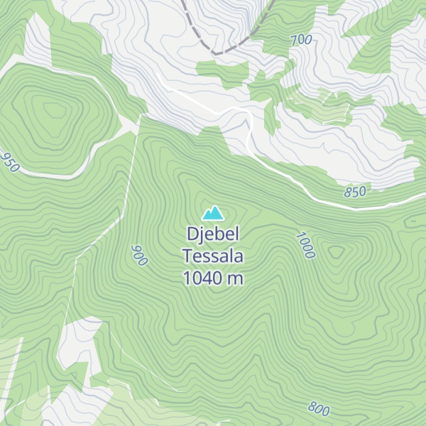 Map of Djebel Tessala
