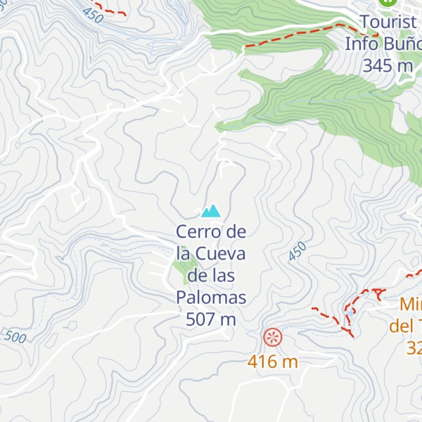 Map of Cerro de la Cueva de las Palomas