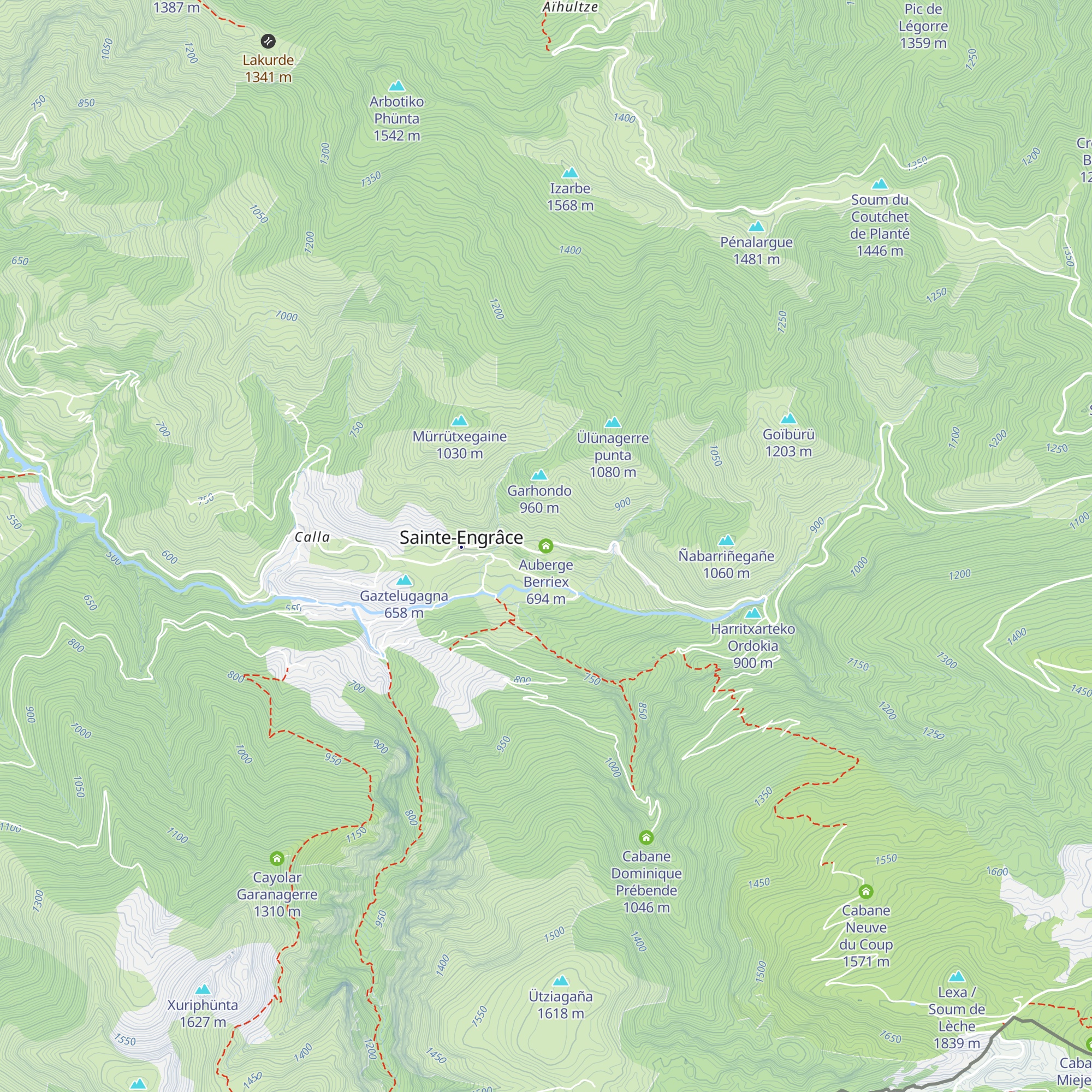Auberge Berriex map