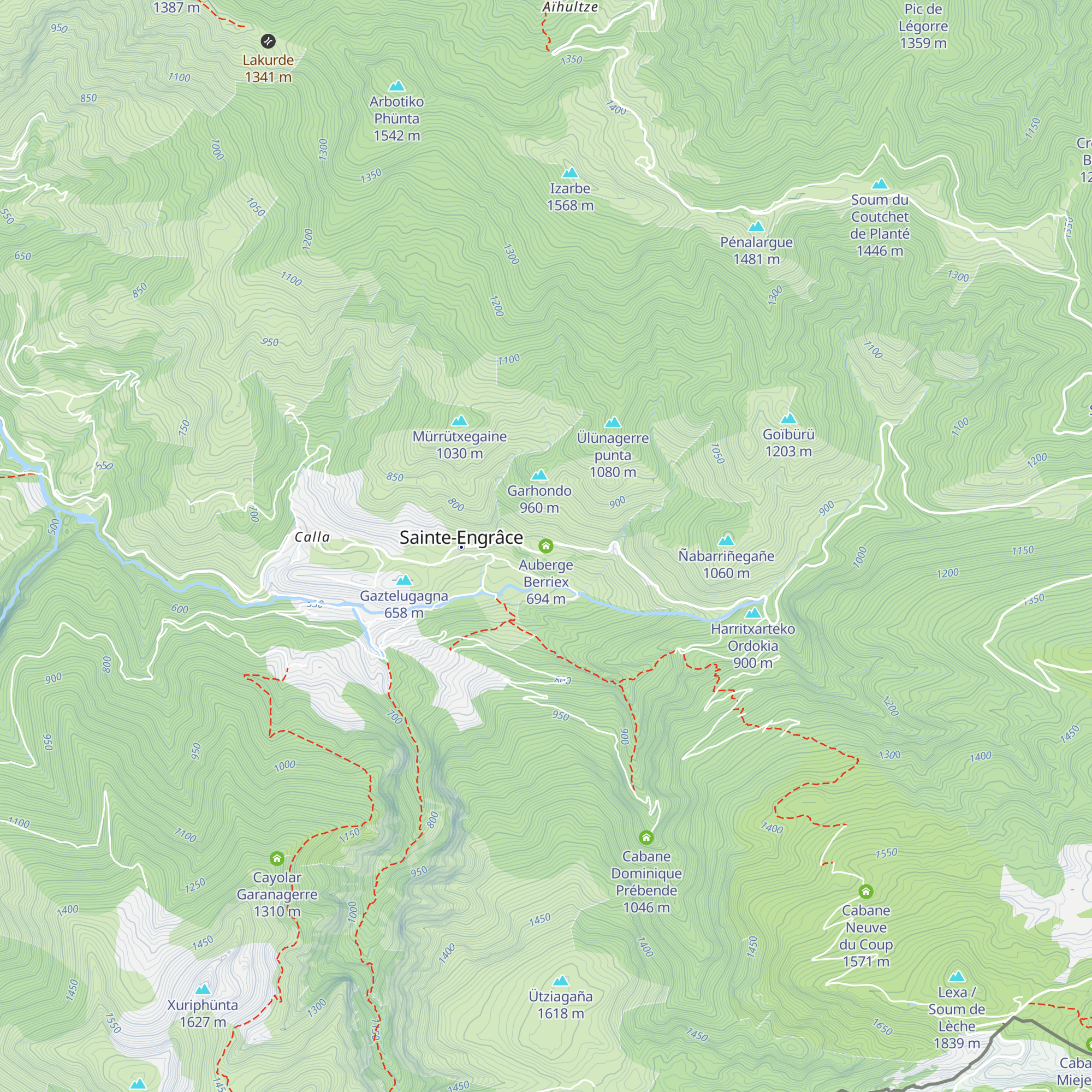 Auberge Berriex map