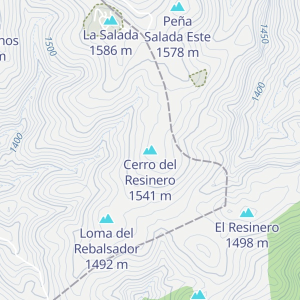 Map of Cerro del Resinero