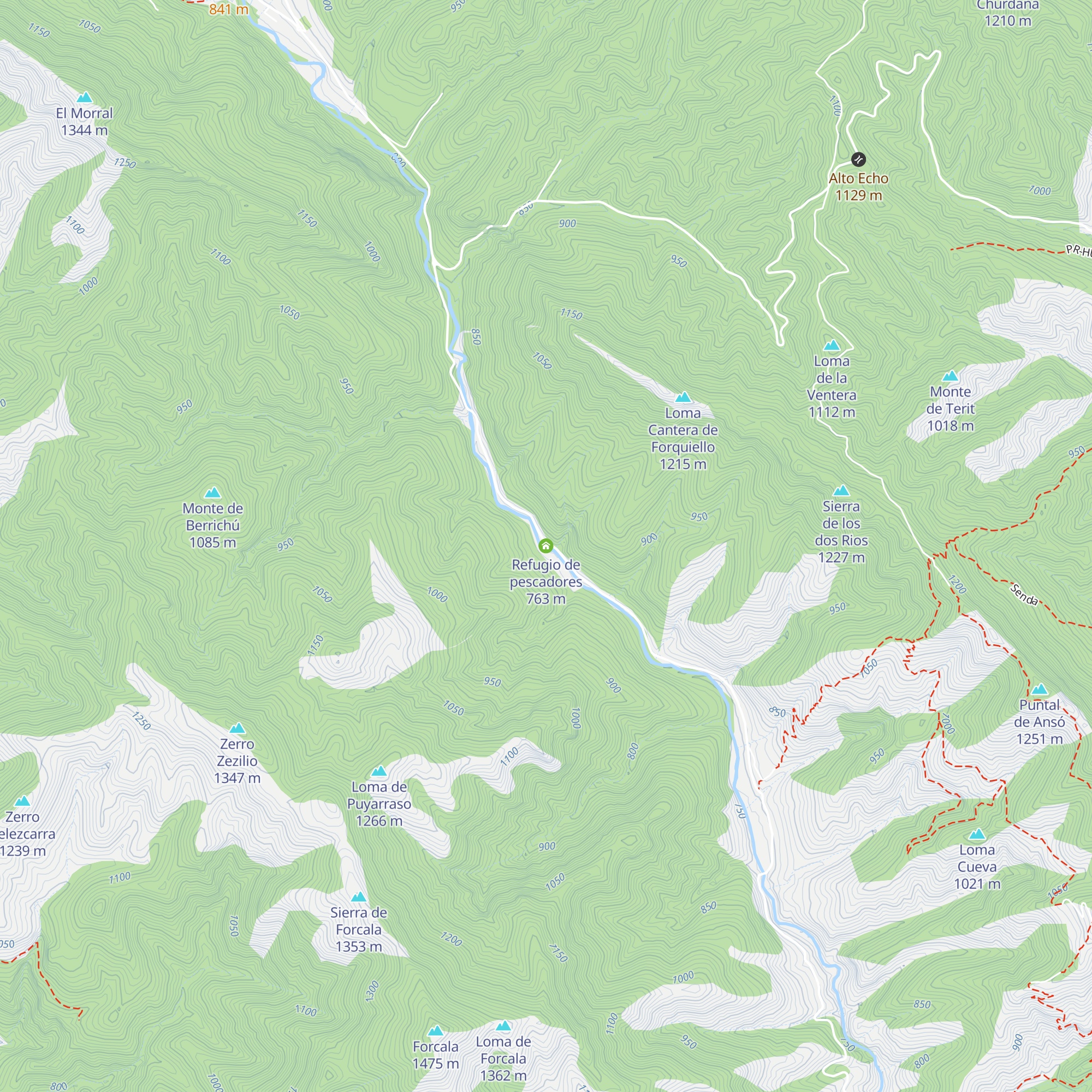 Refugio de pescadores map