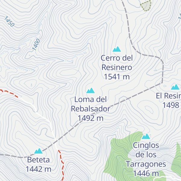 Map of Loma del Rebalsador
