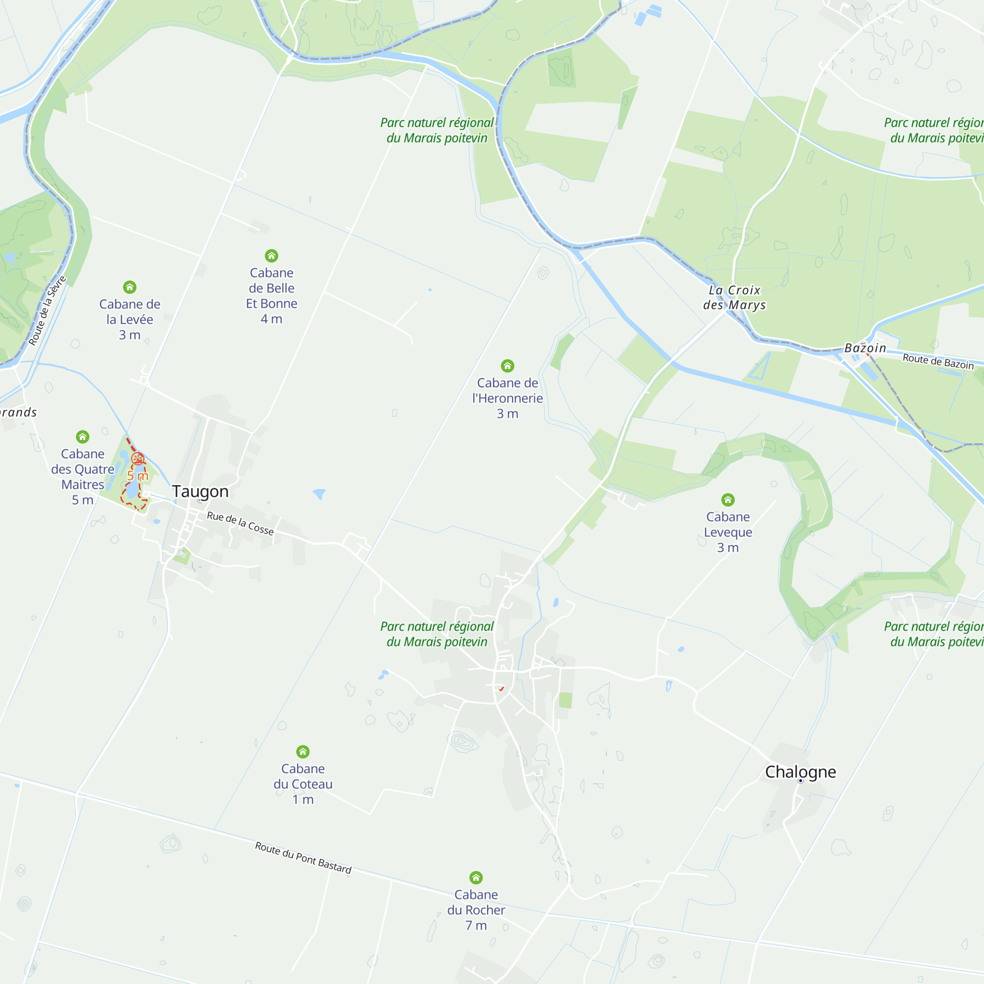 Cabane de la Rosée map