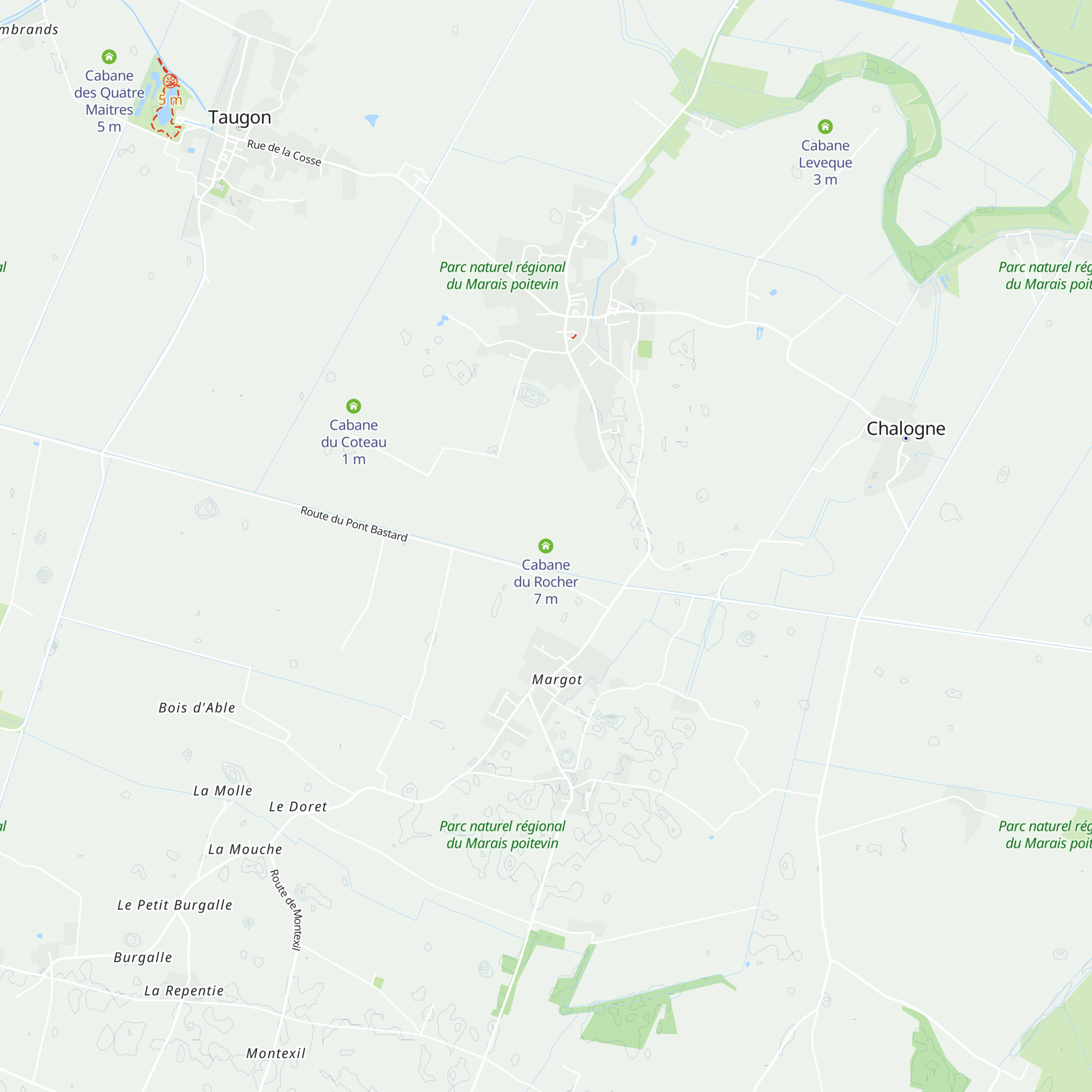 Cabane du Rocher map