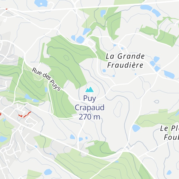 Map of Puy Crapaud