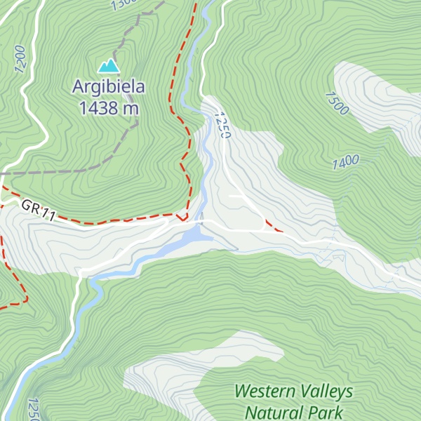 Map of Refugio forestal de Zuriza