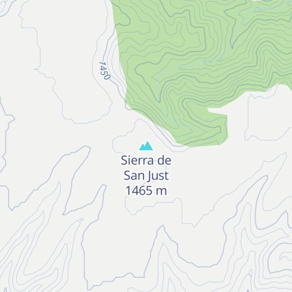 Map of Sierra de San Just