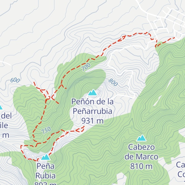 Map of Peñón de la Peñarrubia