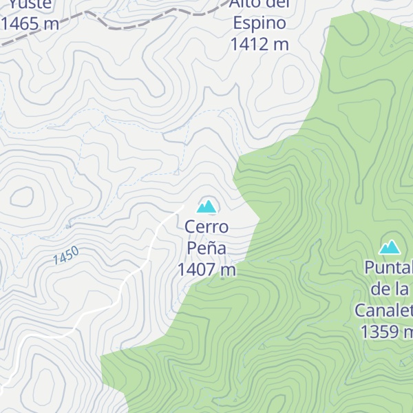 Map of Cerro Peña