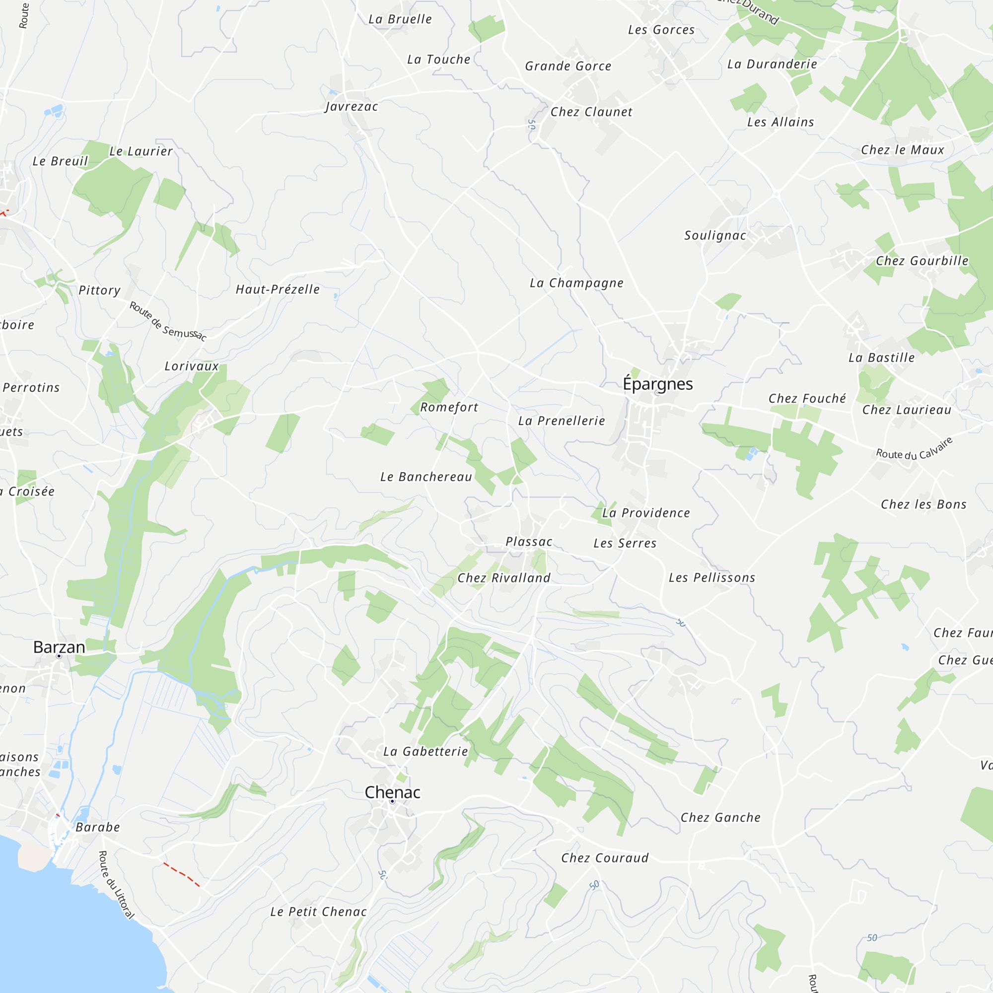 Chataignier map