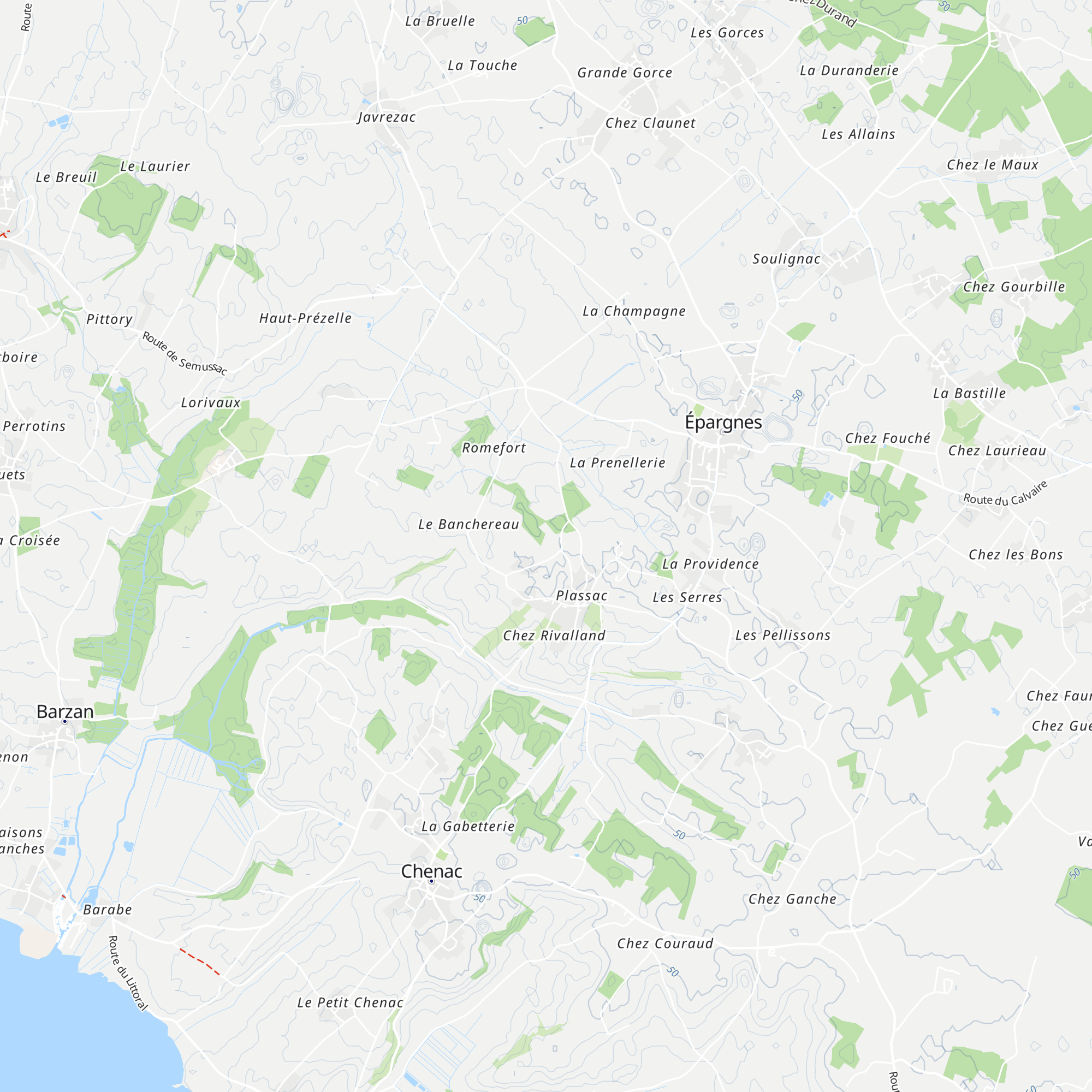 Chataignier map