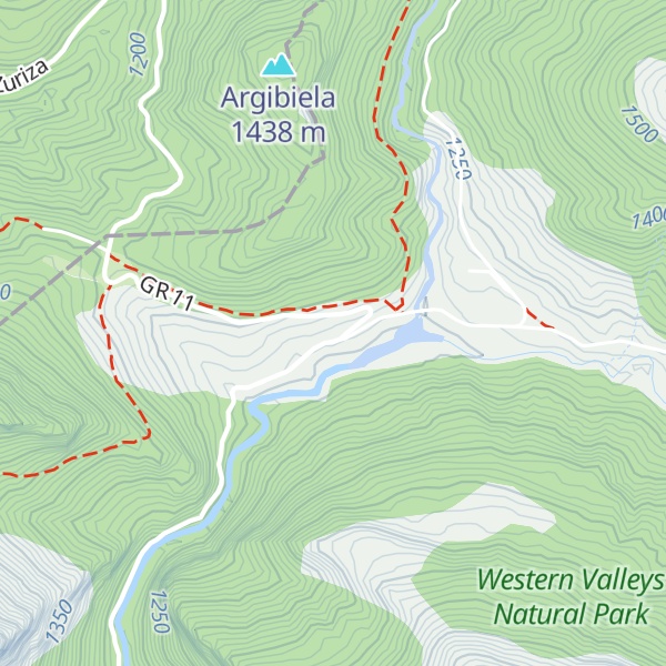 Map of Refugio forestal de Zuriza