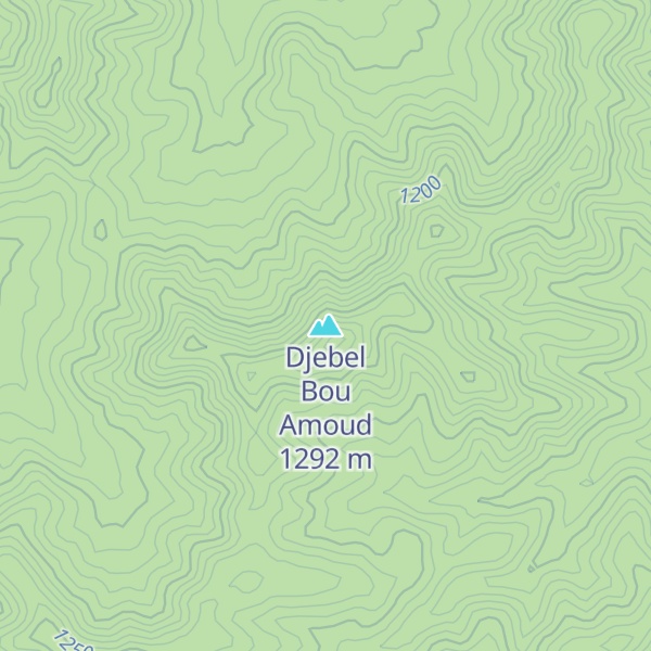 Map of Djebel Bou Amoud