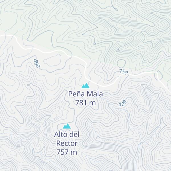 Map of Peña Mala