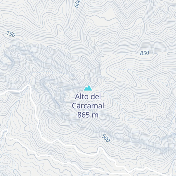 Map of Alto del Carcamal