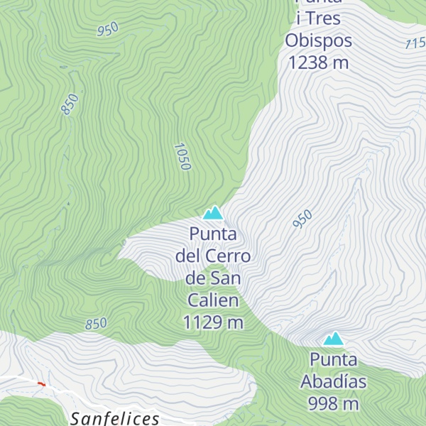 Map of Punta del Cerro de San Calien