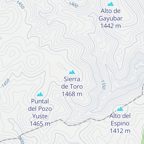 Map of Sierra de Toro