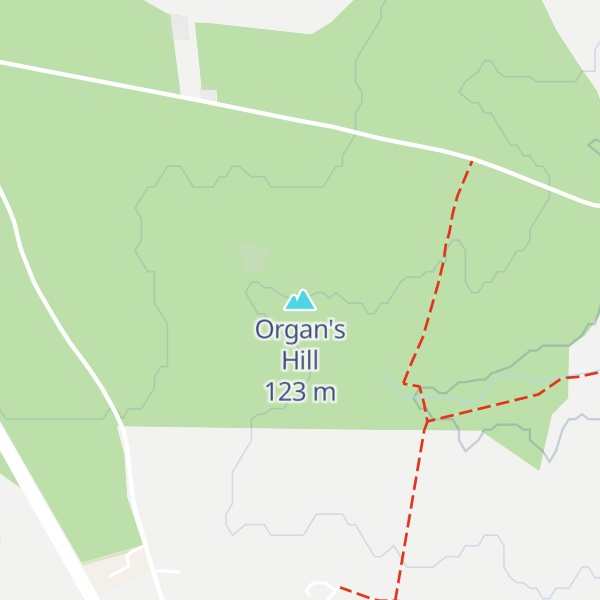 Map of Organ's Hill