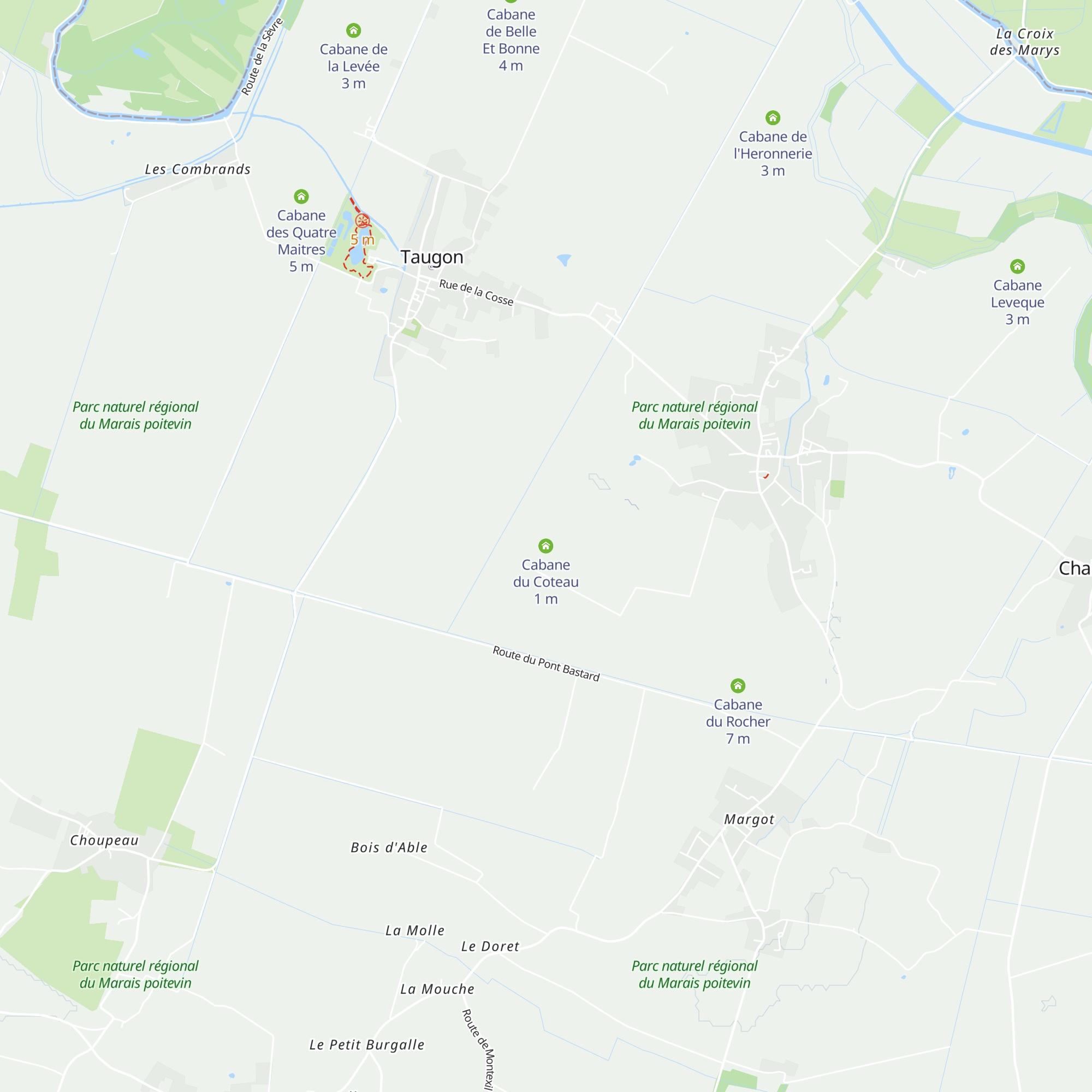 Cabane du Coteau map
