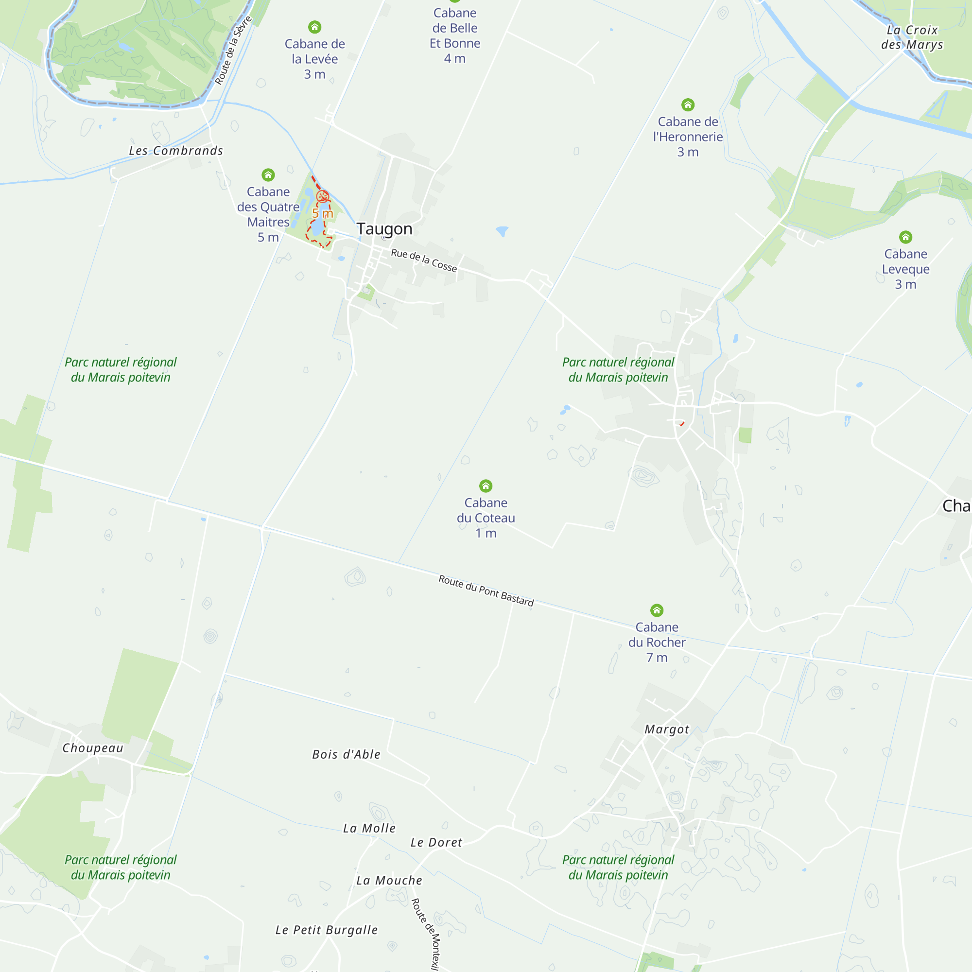 Cabane du Coteau map