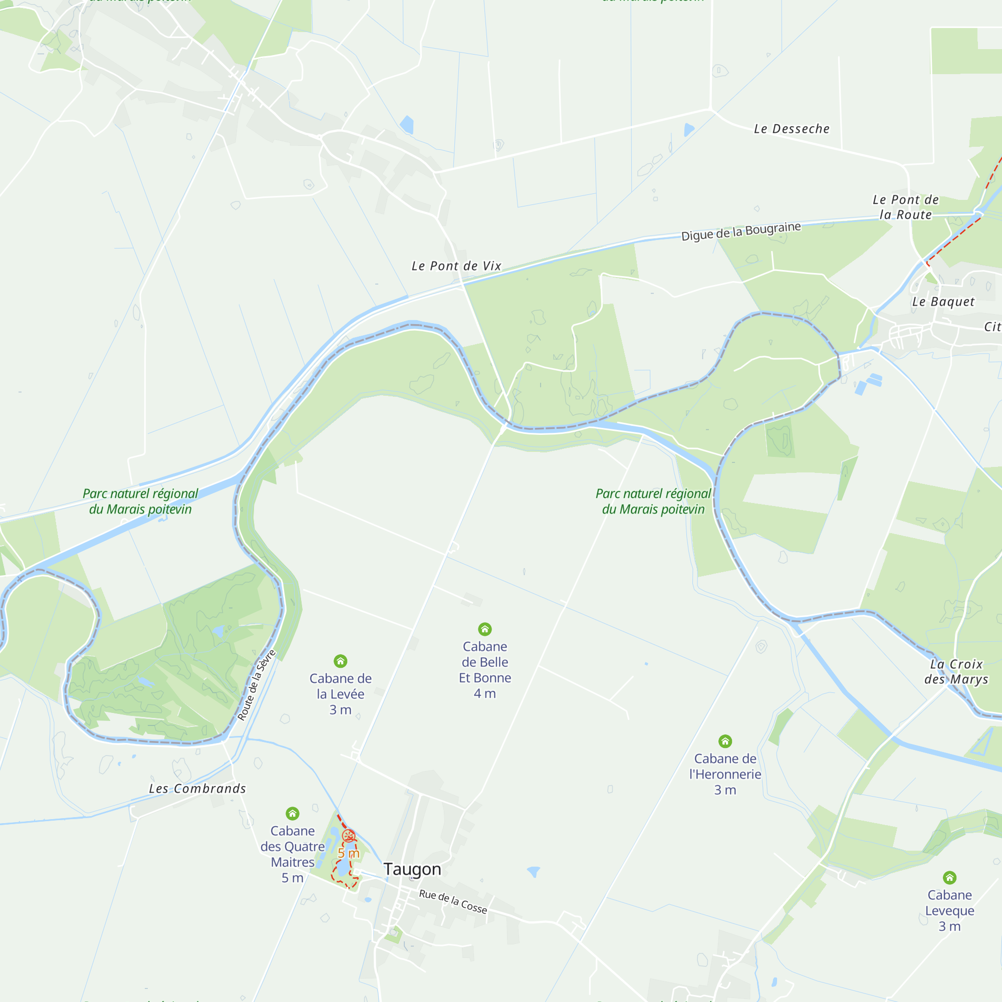 Cabane du Sablon map