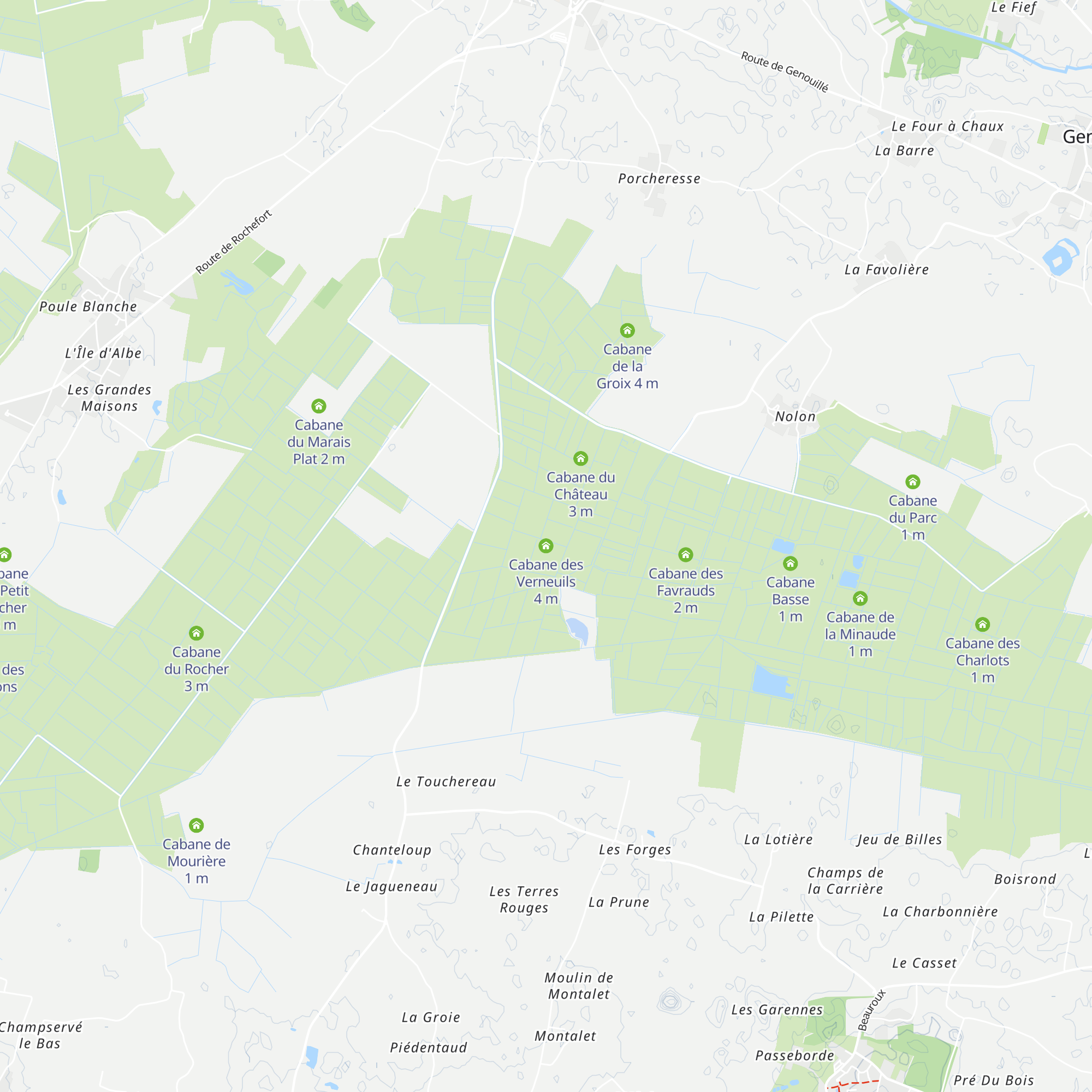 Cabane des Verneuils map