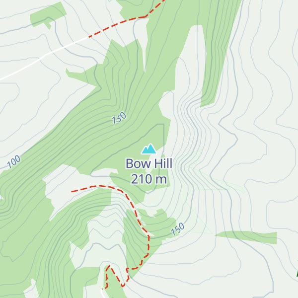 Map of Bow Hill
