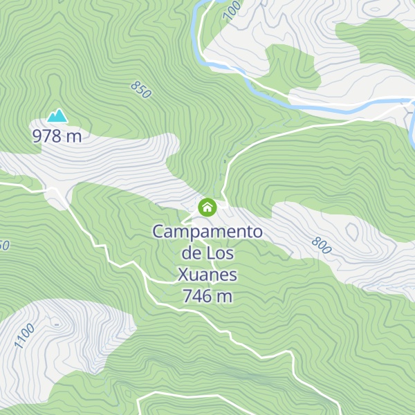Map of Campamento de Los Xuanes