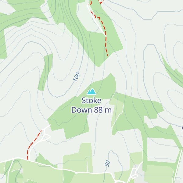 Map of Stoke Down