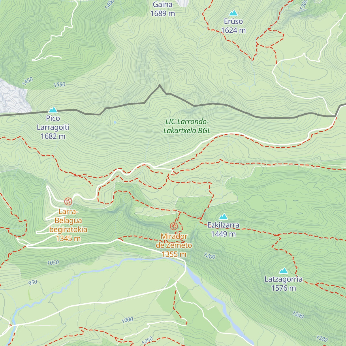 Belaguako aterpetxea map