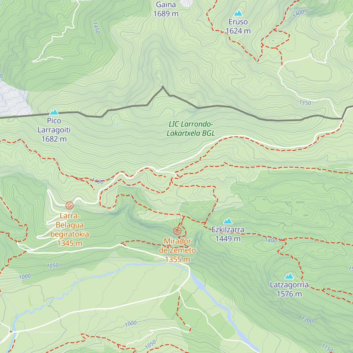Belaguako aterpetxea map