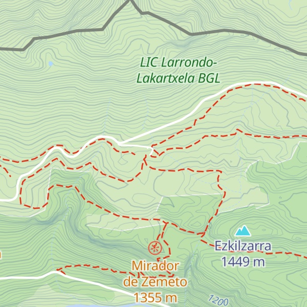 Map of Belaguako aterpetxea