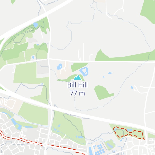 Map of Bill Hill