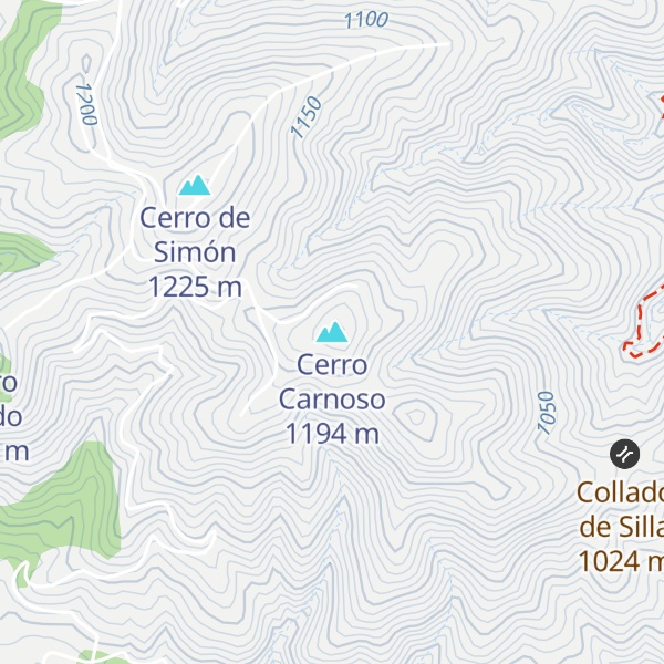 Map of Cerro Carnoso