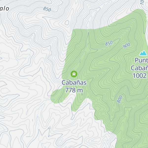 Map of Cabañas