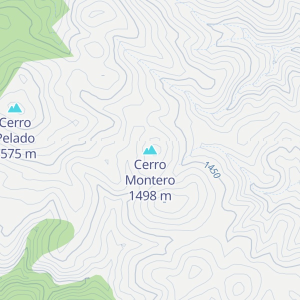 Map of Cerro Montero