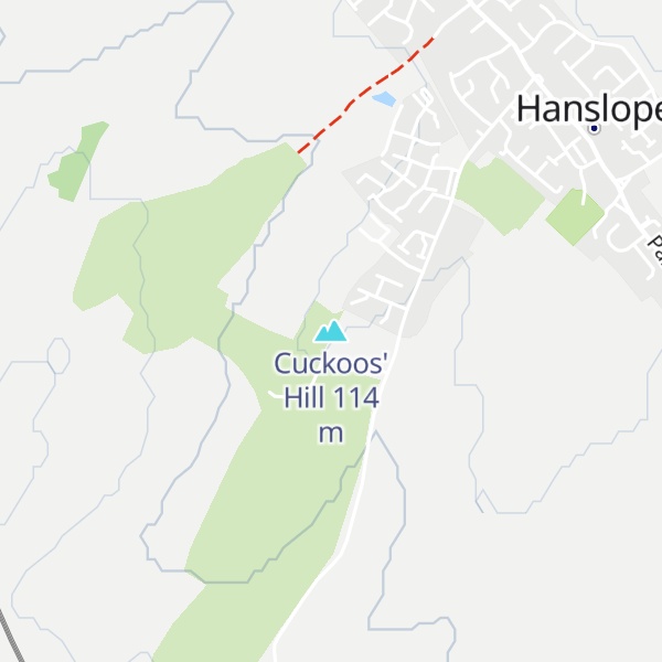 Map of Cuckoos' Hill