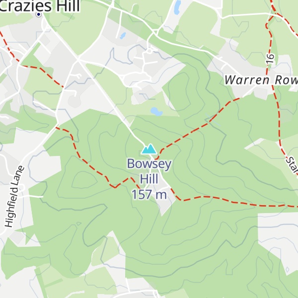 Map of Bowsey Hill