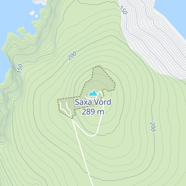 Map of Saxa Vord