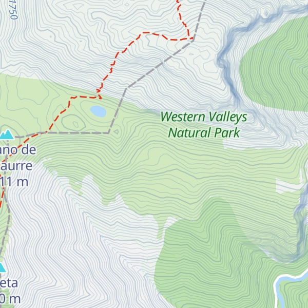 Map of Refugio de Ezcaurre