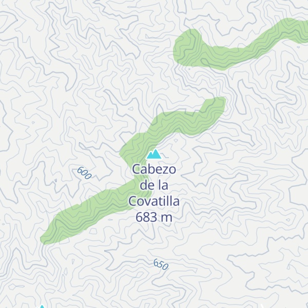 Map of Cabezo de la Covatilla