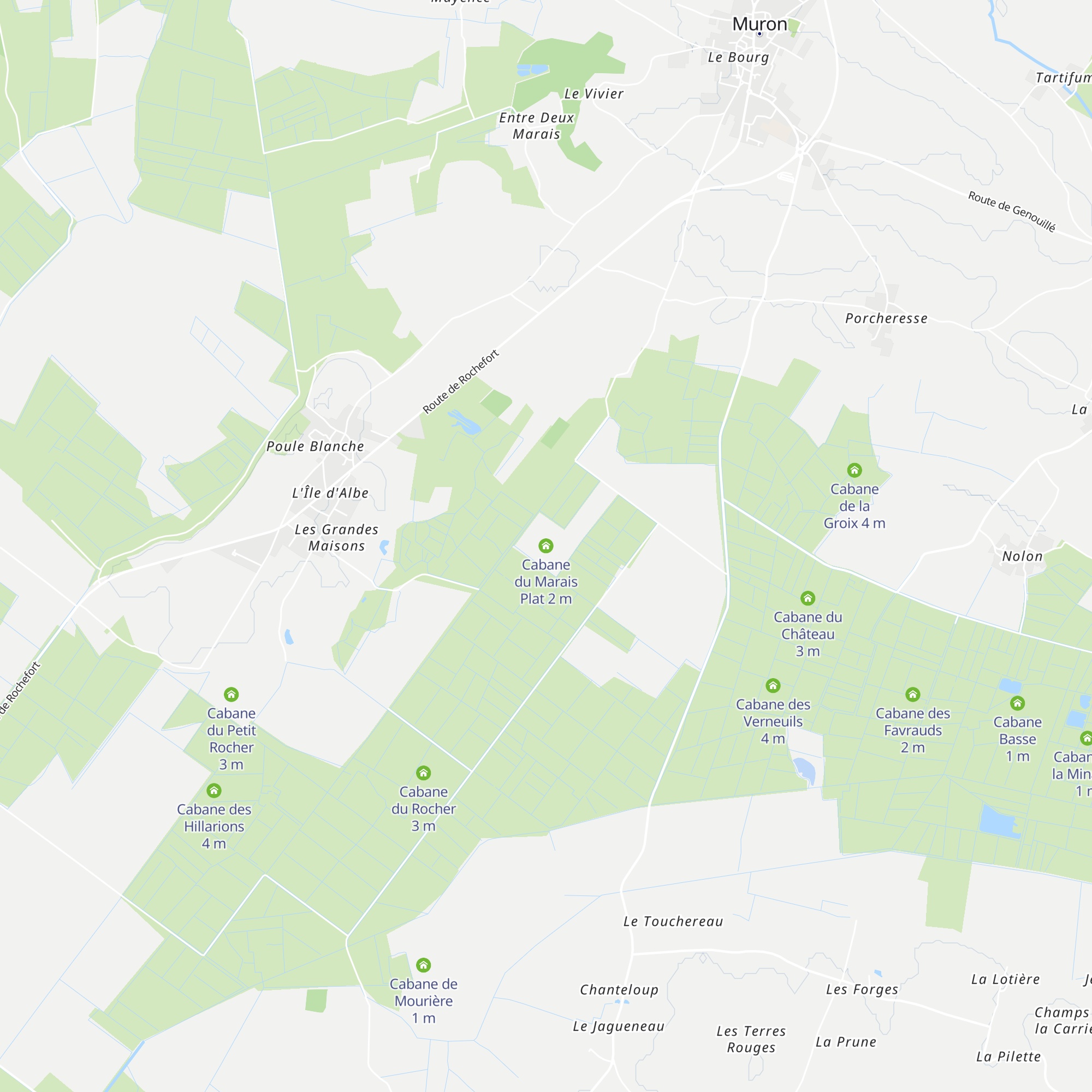Cabane du Marais Plat map