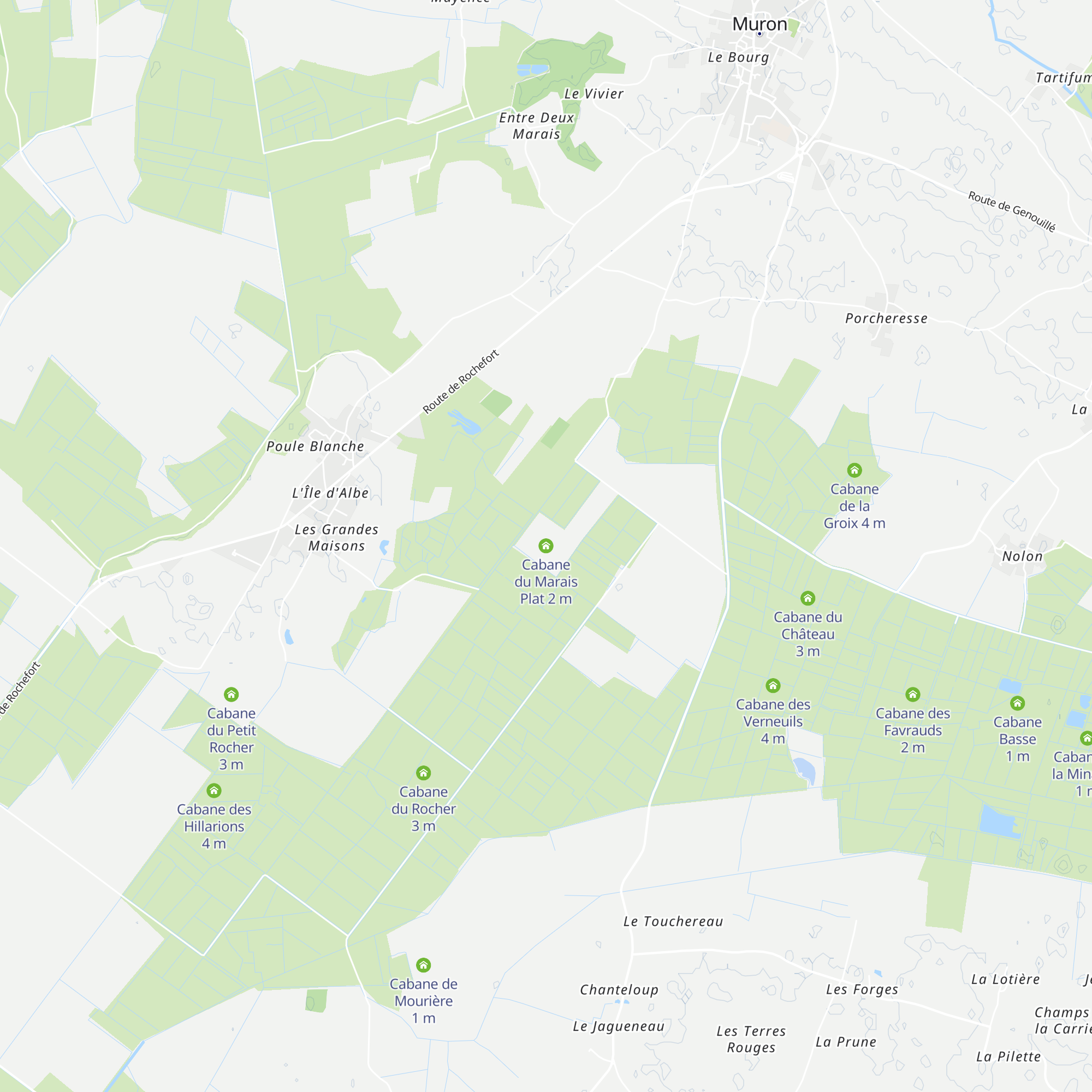 Cabane du Marais Plat map