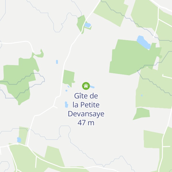 Map of Gîte de la Petite Devansaye