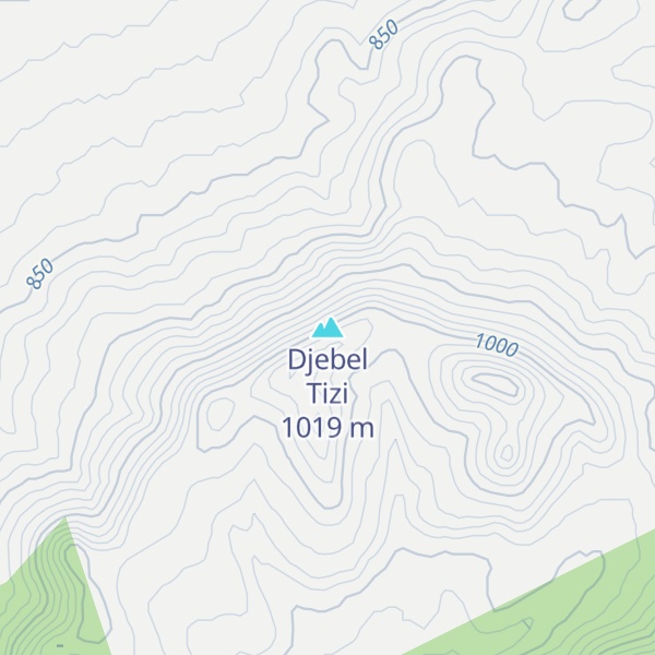 Map of Djebel Tizi