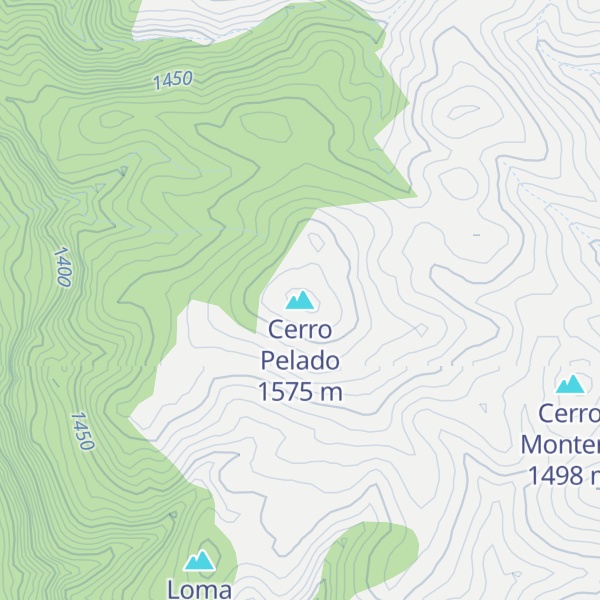 Map of Cerro Pelado